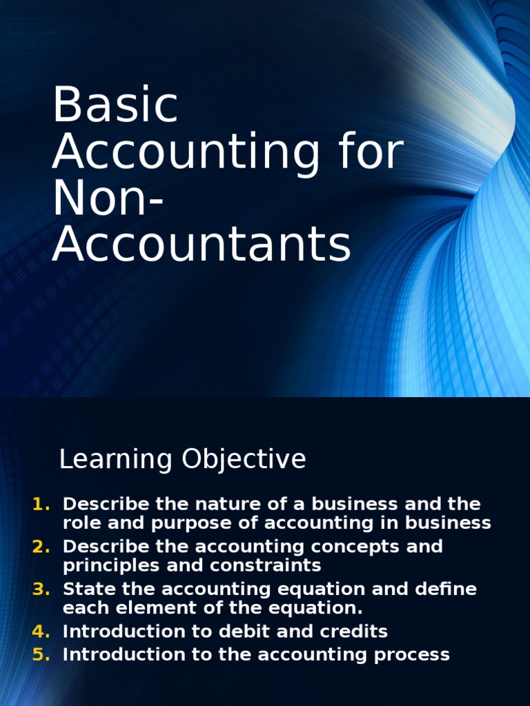 Basic Accounting For NonAccountants Part 1 PDF Debits And