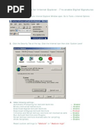 Security Settings For Internet Explorer 7