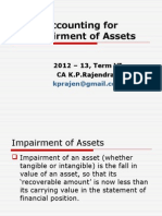 Accounting for Impairment of Assets