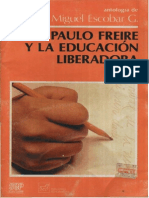 19072013 Paulo Freire y La Educacion Liberadora