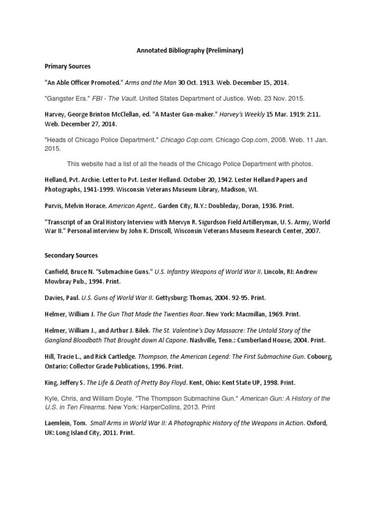 Annotated Bibliography PDF | PDF | Law Enforcement | Crime & Violence