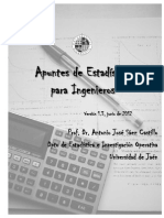 Apuntes de Estadistica Para Ingenieros