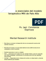 Elementos Esenciales Del Modelo Terapéutico MRI de Palo