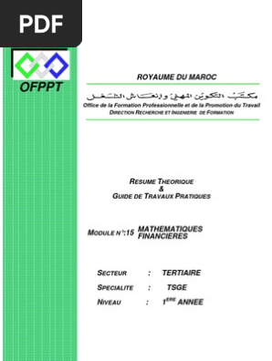 17 M17 Mathematiques Financieres Ter Tce Prêts - 
