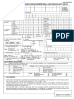 Application Form Indian Army Territorial Officer Posts