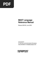 Mast Language Reference Man