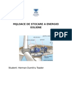 Mijloace de Stocare A Energiei Eoliene