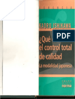 Que Es El Control Total de La Calidad - Kauro Ishikawa