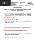 Soil Mechanics Example Questions