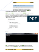 Cadenas de Caracteres en LENGUAJE C