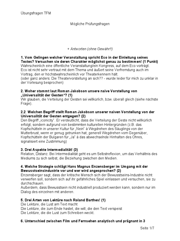 Fragen Und Antworten