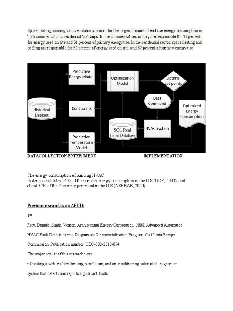 HVAC Energy Consumption and Fault Detection | PDF