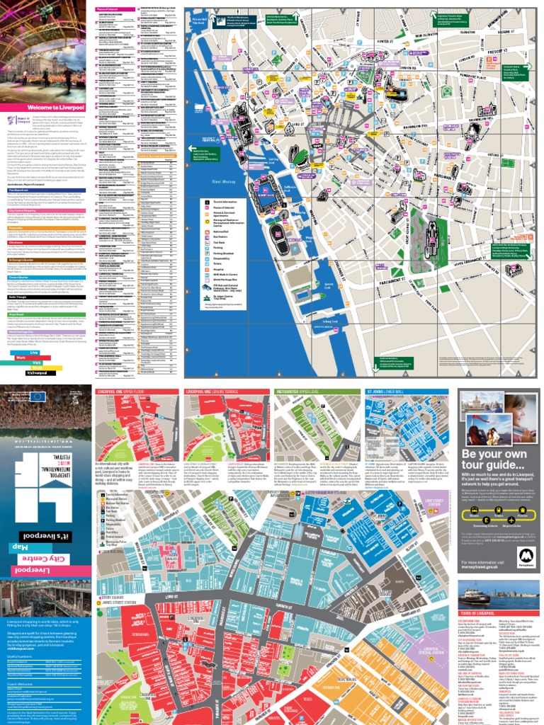 Liverpool City Centre Map 2014 | Liverpool | Hotel And Accommodation