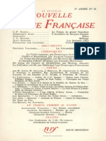 La Nouvelle Nouvelle Revue Francaise N 53 Mai 1957