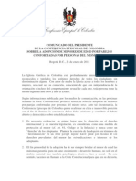 Comunicado Del Presidente Cec Adocpion Niños