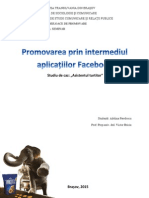 Promovarea Prin Intermediul Aplicatiilor Facebook