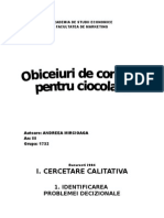 Www.aseonline.rocercetarea Preferintelor Consumatorilor Pentru Ciocolata1