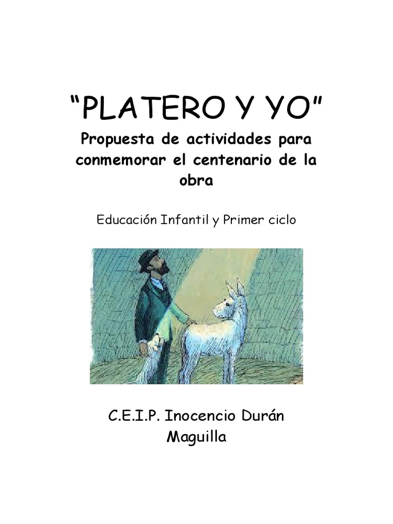 Actividades para "Platero y yo" | PDF | Educacin primaria