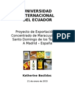Exportacion Concentrado de Maracuya