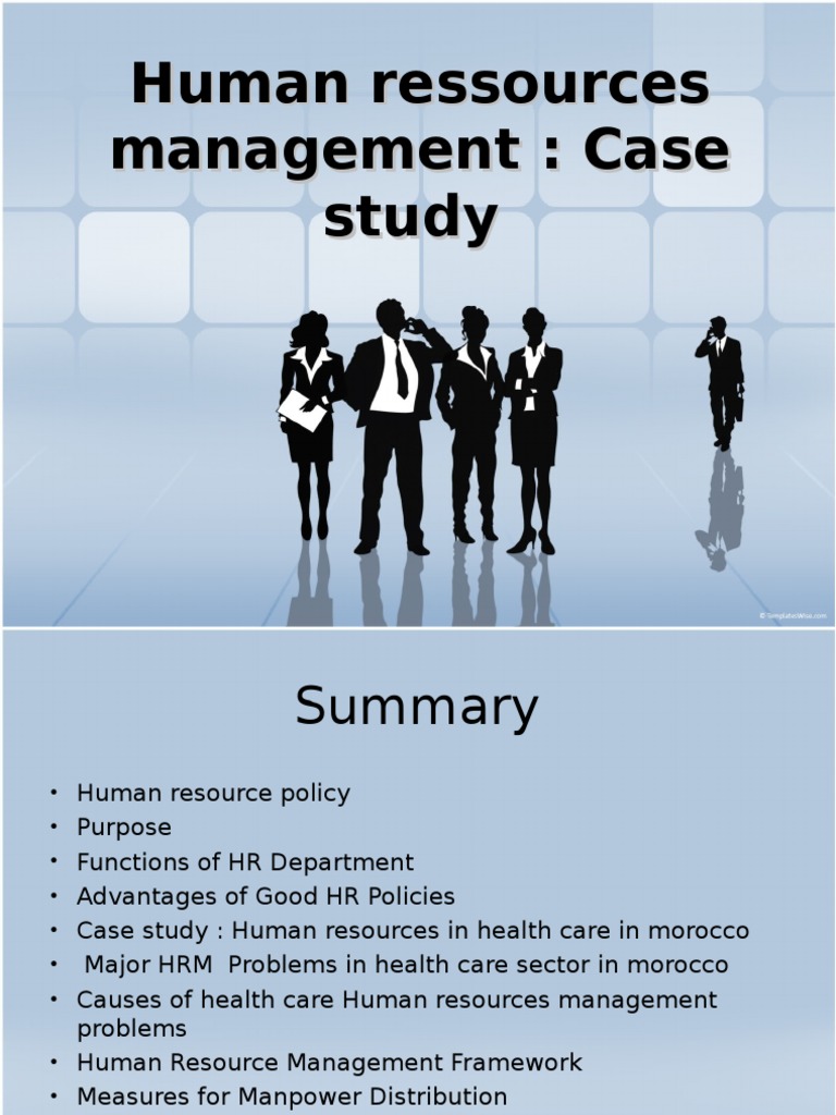 Hrm Case Study Human Resource Management Health System
