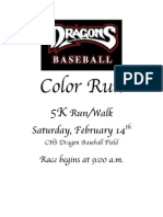 Color Run: Run/Walk Saturday, February 14