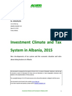 Investment Climate and Tax System in Albania, 2015