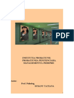 Probatiune-Managementul Pedepsei in Penitenciar