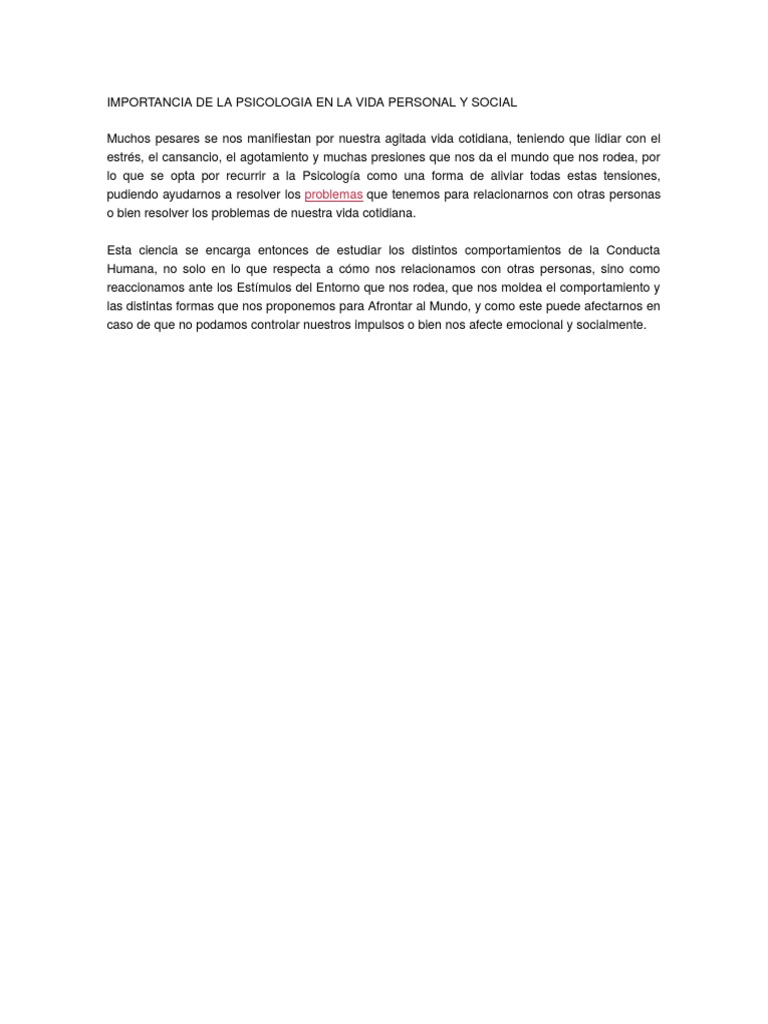 Importancia de la Psicología Social | PDF | Las emociones | Sicología