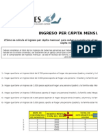 Como Calcular Ingreso Per Capita