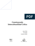 Interculturalidad Crítica y Educación Intercultural1