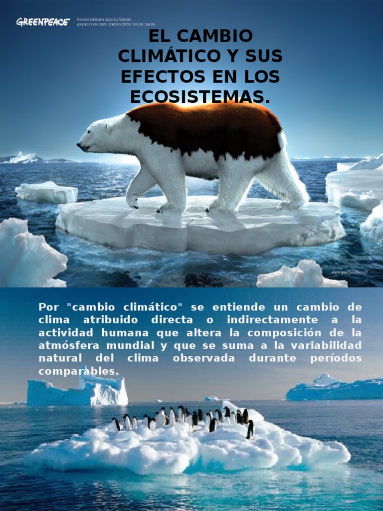 El Cambio Climatico y Sus Efectos en Los Ecosistemas | PDF ...