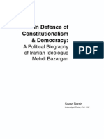 Islam in Defence of Constitutionalism and Democracy: A Political Biography of Iranian Ideologue Mehdi Bazargan