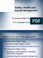What is Safety, Health and Environmental Management - Final