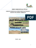 2014 Plan Regional de Accion Ambiental Puno 2014 Al 2021