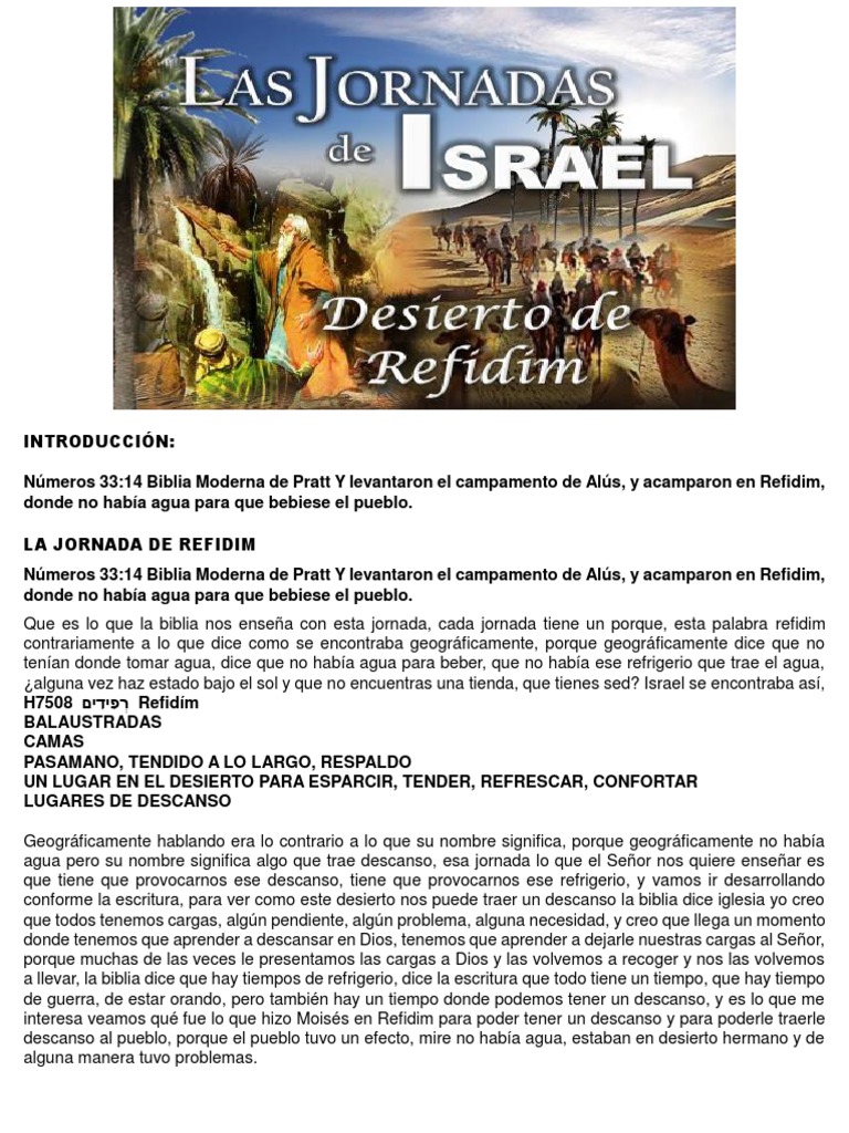 El Desierto de Refidim | PDF | Moisés | Oración