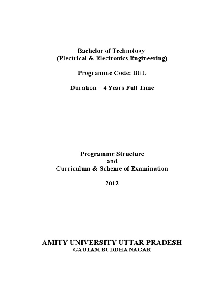 B.Tech - EEE - 2012 - (C) | PDF | Ordinary Differential Equation ...
