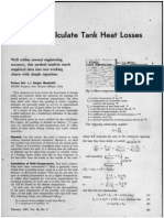 How to Calculate Tank Heat Losses