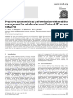 1 - Proactive Autonomic Load Uniformisation With Mobility Management For Wireless Internet Protocol (IP) Access Networks