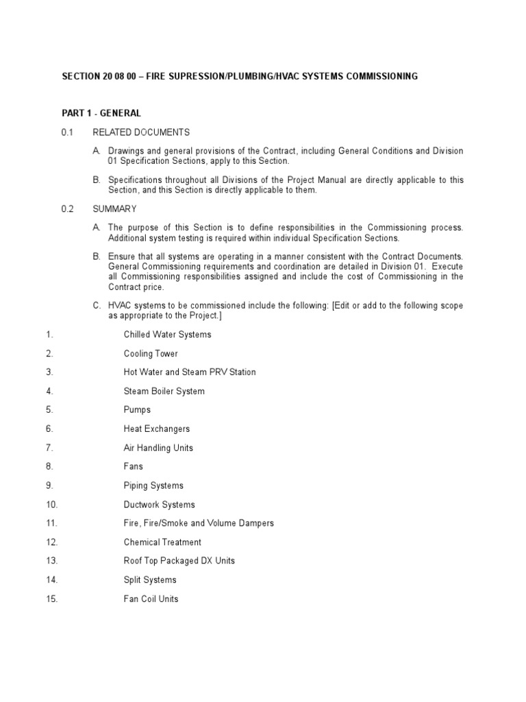 Testing and Commissioning PDF