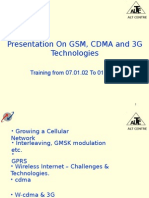 GSM CDMA 3G