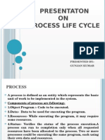 Presentaton ON Process Life Cycle: Presented By:-Gunjan Kumar