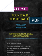 Tecnica de Demostación