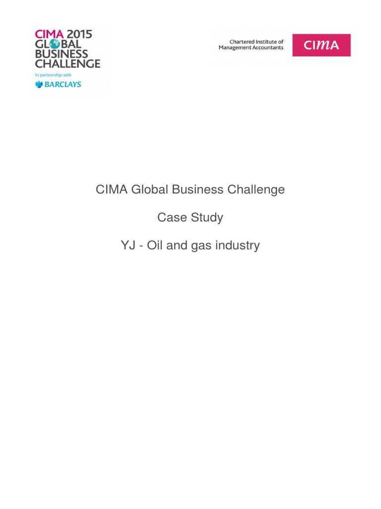 CIMA GBC 2015 Case Study | PDF | Natural Gas | Liquefied Natural Gas
