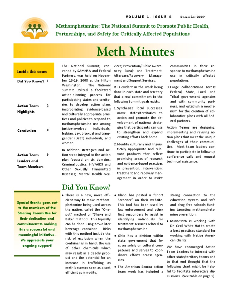 Meth Summit: Strategies for Communities | PDF | Substance Abuse ...