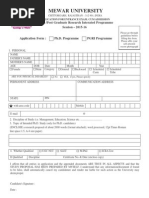 Application FORM PH - D-2015