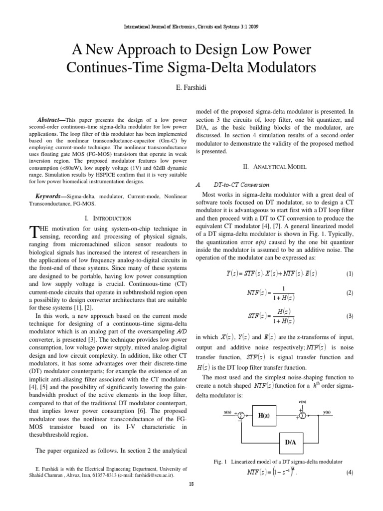 A New Approach To Design Low Power | PDF | Signal To Noise Ratio ...