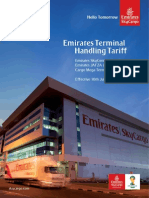 Emirates SkyCargo Revised Terminal Handling Tariff