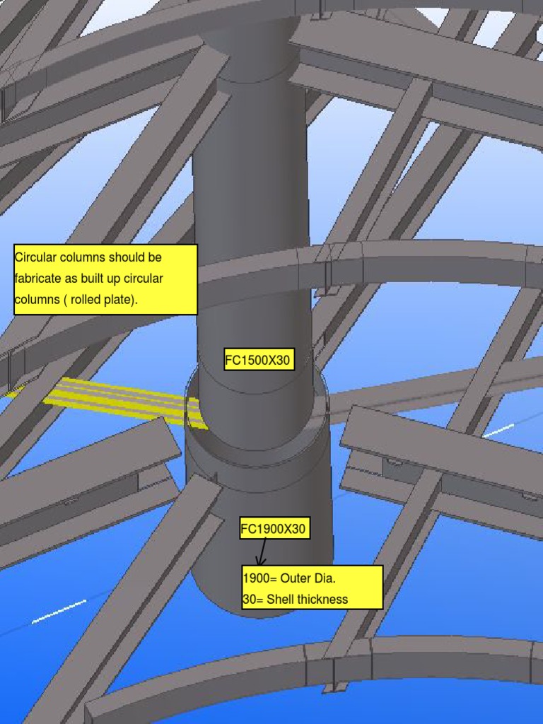 Circular Steel Columns | PDF
