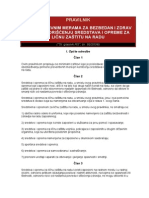 Pravilnik o Preventivnim Merama Za Bezbedan I Zdrav Rad Pri Koriscenju Sredstava I Opreme Za Licnu Zastitu Na Radu