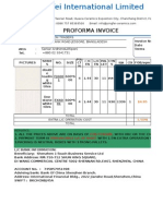 Proforma Invoice: M/S. Orion Traders Vola Trank Road Jessore, Bangladesh